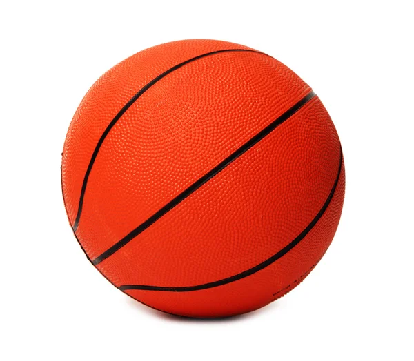 Μπάλα μπάσκετ απομονωμένη σε λευκό — Φωτογραφία Αρχείου