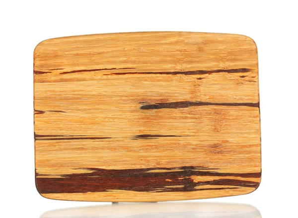 白に隔絶した木製のまな板 — ストック写真