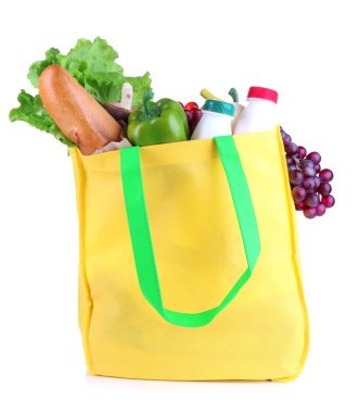Eco bag with shopping clipart