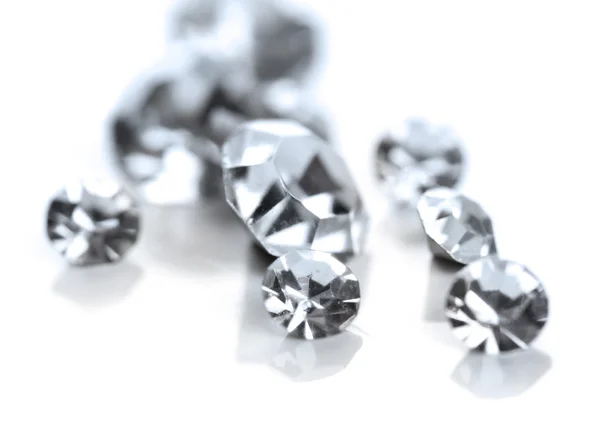 Schöne glänzende Kristalle (Diamanten) — Stockfoto