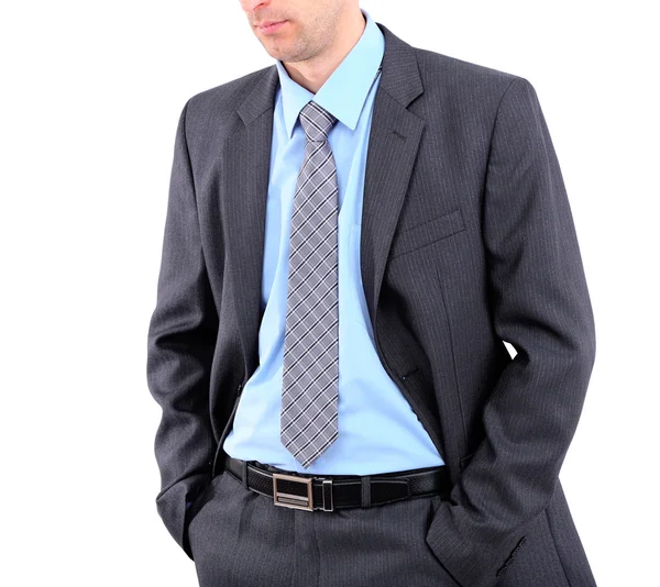 Young businessman isolated on whit — Stock Photo, Image