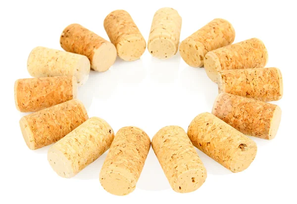 Wine corks isolated on white — Stock Photo, Image