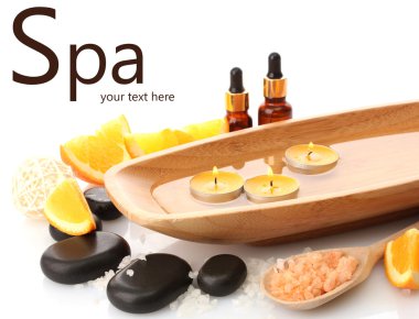 güzel spa Orange ile ayar beyaz izole