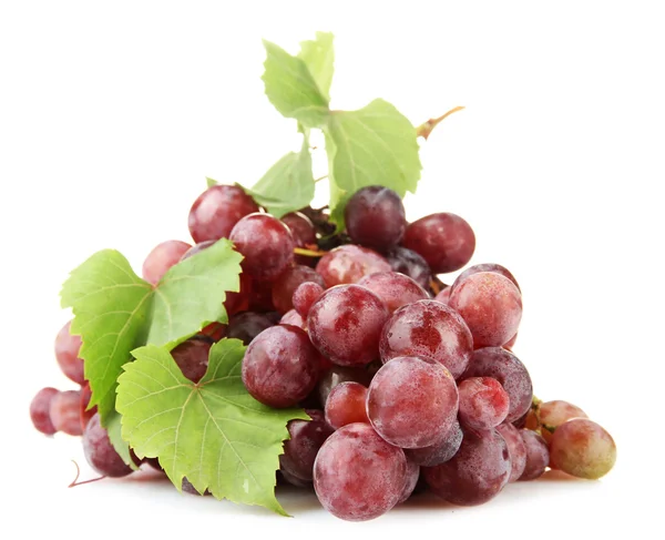 Ripe sweet grapes isolated on whit — Stock Photo, Image