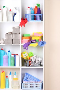 raflar içinde kiler ile temiz ev yakın çekim için