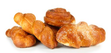 beyaz izole buns ile kompozisyon