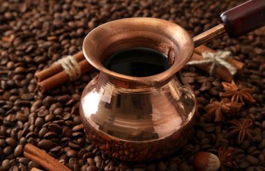 kahve kahve çekirdekleri zemin üzerine