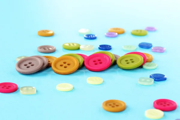 Bright color buttons on a blue background — Stock Photo, Image