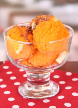 lezzetli dondurma kafe tablo