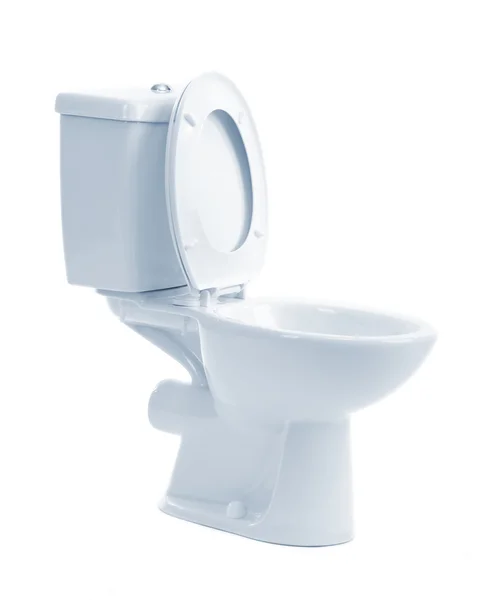 White toilet bowl, isolated on white — Stock Photo, Image