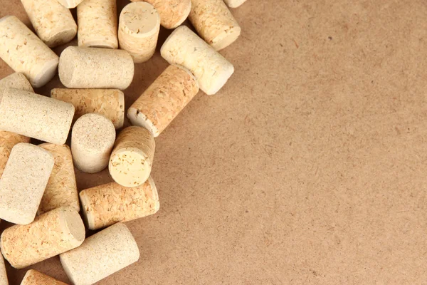 Wine corks on wooden background — Stock Photo, Image