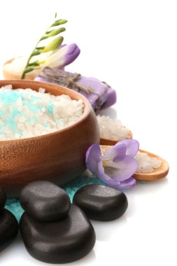 çiçekli beyaz izole güzel spa ayarı