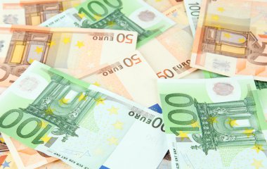 Euro banknot yakın çekim