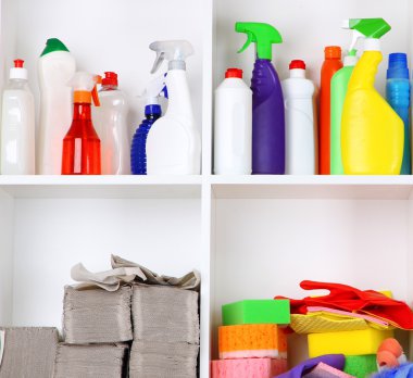 raflar içinde kiler ile temiz ev yakın çekim için