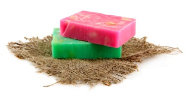 beyaz izole doğal el yapımı Sabun