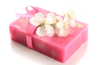 beyaz izole doğal el yapımı Sabun