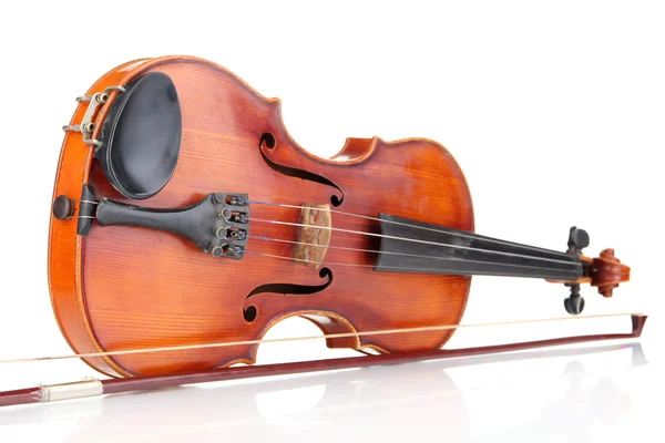 Violino classico isolato su bianco — Foto Stock