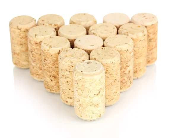 Wine corks isolated on white — Stock Photo, Image