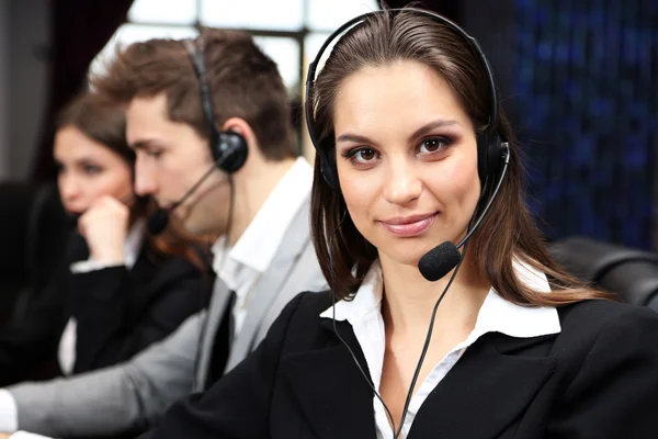 Operadores de call center na Wor — Fotografia de Stock