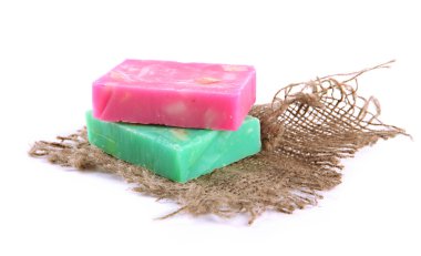 beyaz izole doğal el yapımı Sabun