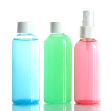 hotel kozmetik seti üzerinde beyaz izole