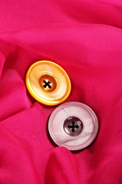 Two buttons on pink background — Stock Photo, Image