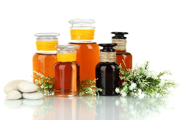 Medicine bottles isolated on white — Stock Photo, Image