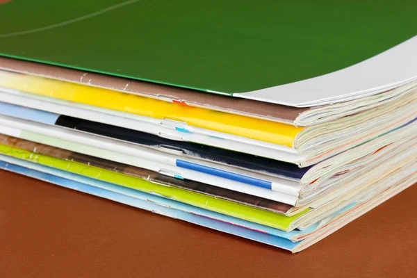 Veel tijdschriften close-up — Stockfoto