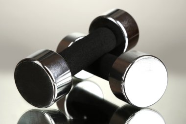 gri zemin üzerine 2 kg halter