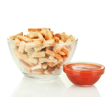 kırık cam kase ve sos, üzerinde beyaz izole