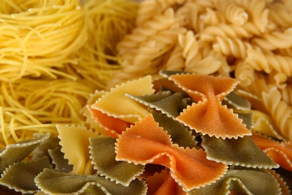 Different types of pasta close-up — Stock Photo, Image