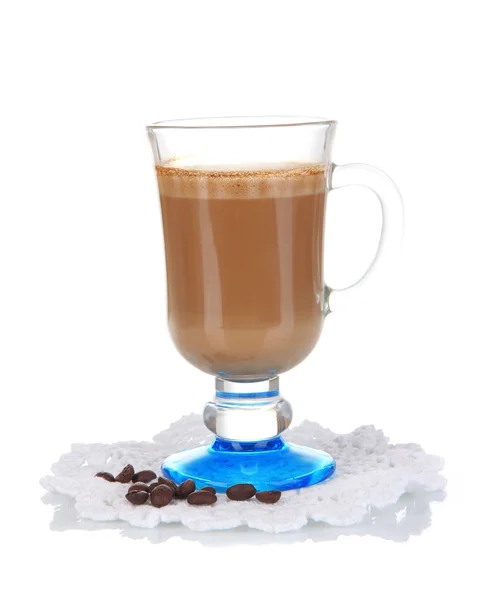 白で隔離される層状のコーヒー — ストック写真