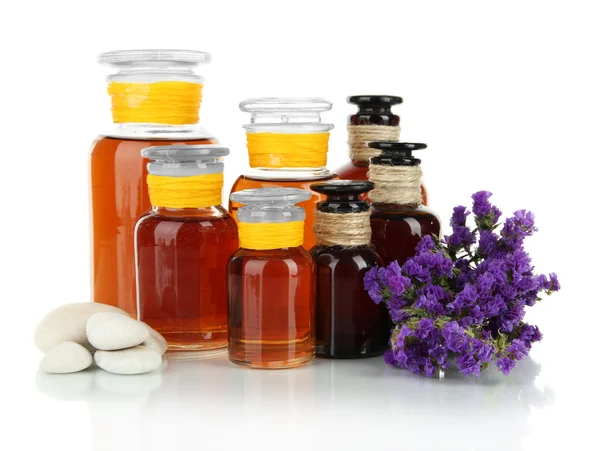 Medicine bottles isolated on white — Stock Photo, Image