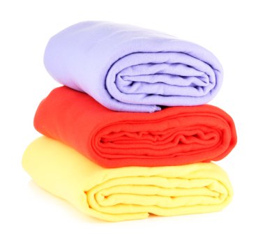 beyaz izole sıcak İskoç şalılar