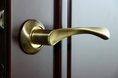 Door handle close-up clipart