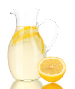 limonata sürahi beyaz izole içinde
