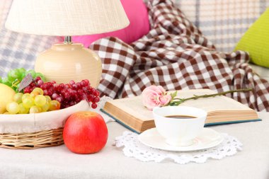 Şık modern oturma odası üzerinde kapat