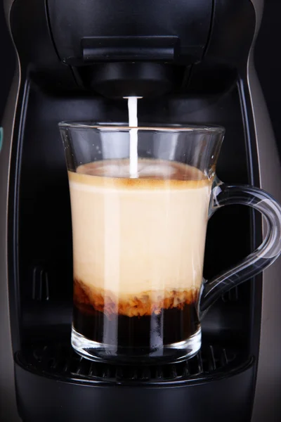 Gelaagde koffie close-up — Stockfoto