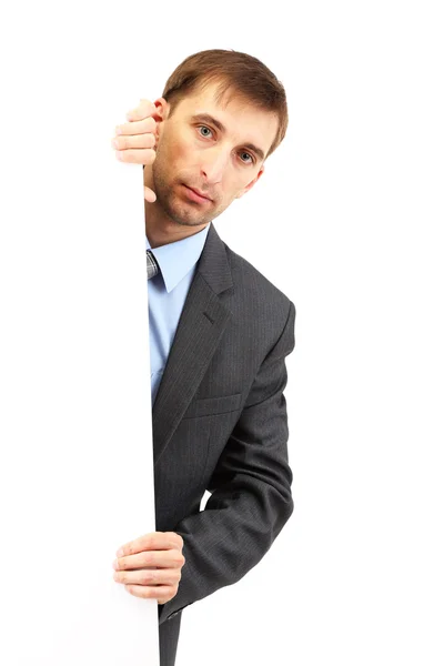 Young businessman isolated on whit — Stock Photo, Image