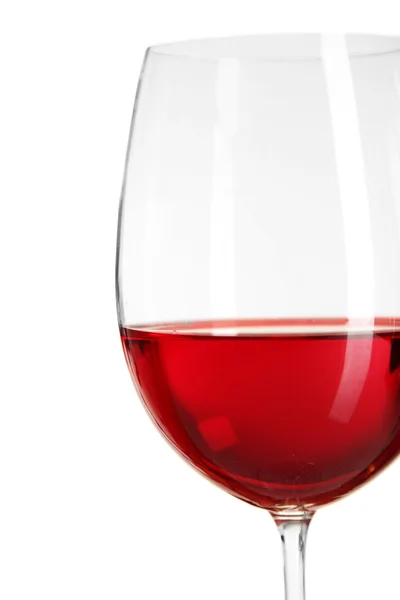 Glass of wine on grey background — Stock Photo, Image