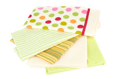 beyaz izole mutfak havlular