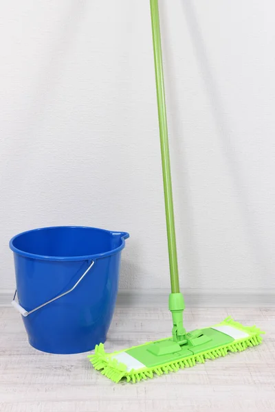 Washing the floor and all floor cleaning — Stock Photo, Image