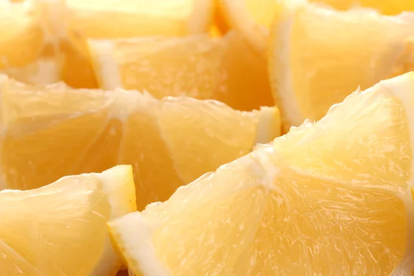 Färska skivade citroner närbild — Stockfoto