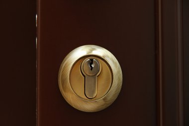 kapı kilidi yakın çekim