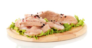 gemide izole üzerinde beyaz tavuk eti