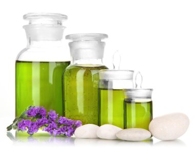 ilaç şişeleri üzerinde beyaz izole