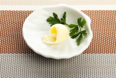 cURL tabağa tereyağı, yakın çekim