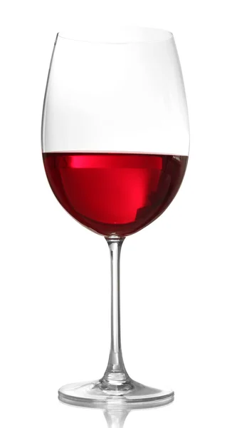 Vaso de vino aislado en blanco — Foto de Stock