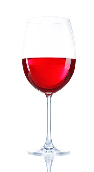 Glass of wine isolated on white — Stock Photo, Image