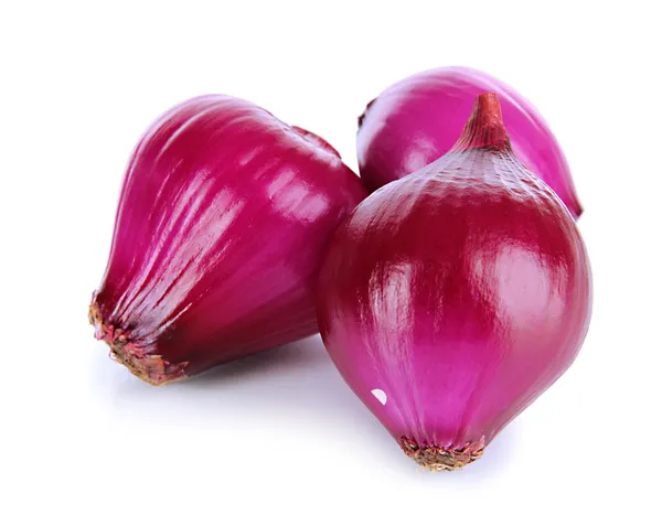 Purple onion isolated on white — Stock Photo, Image